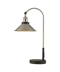 Damien-Satin Nickel Table Lamps Deco Armed Table Lamps